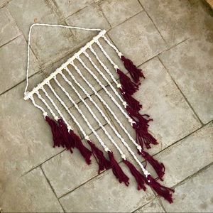 Boho / Farmhouse Macrame Tassel Wall Hanging Decor